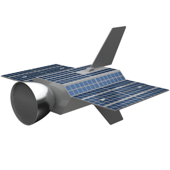 An artist's impression of a VLEO satellite